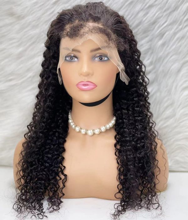 Gerçek Front Lace Tül Peruk - Su Dalgası - Doğal 70-75cm
